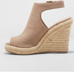 Espadrille Wedge Heels Peep Toe